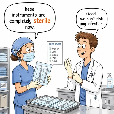 sterile (kısır, verimsiz, steril (mikropsuz)) karikatürü — diyalogla bağlam içinde öğren