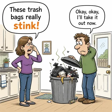 stink (pis kokmak, kötü kokmak) karikatürü — diyalogla bağlam içinde öğren