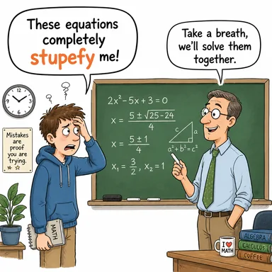 stupefy (sersemletmek, aptallaştırmak, şaşkına çevirmek) karikatürü — diyalogla bağlam içinde öğren