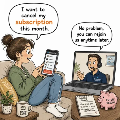subscription (abonelik, üyelik) karikatürü — diyalogla bağlam içinde öğren