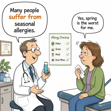 suffer from (muzdarip olmak, (hastalıktan/durumdan) çekmek) karikatürü — diyalogla bağlam içinde öğren