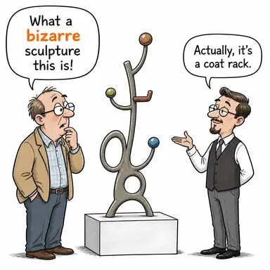 bizarre (tuhaf, acayip, garip) karikatürü — diyalogla bağlam içinde öğren