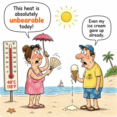 unbearable (dayanılmaz, çekilmez) karikatürü — diyalogla bağlam içinde öğren