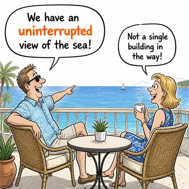 uninterrupted (kesintisiz, aralıksız) karikatürü — diyalogla bağlam içinde öğren