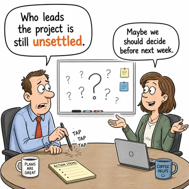 unsettled (belirsiz, karara bağlanmamış, yerleşik olmayan, değişken) karikatürü — diyalogla bağlam içinde öğren