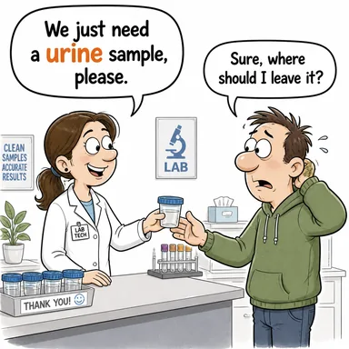 urine (idrar) karikatürü — diyalogla bağlam içinde öğren