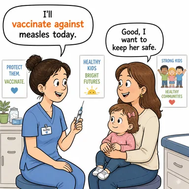 vaccinate against (...e karşı aşılamak) karikatürü — diyalogla bağlam içinde öğren