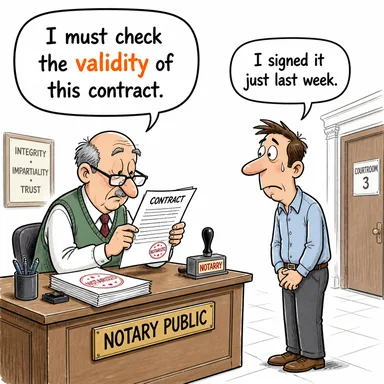 validity (geçerlilik, doğruluk, hüküm) karikatürü — diyalogla bağlam içinde öğren