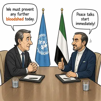 bloodshed (kan dökme, katliam) karikatürü — diyalogla bağlam içinde öğren