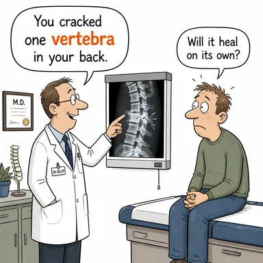 vertebra (omur) karikatürü — diyalogla bağlam içinde öğren