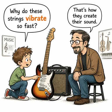 vibrate (titreşmek, titremek) karikatürü — diyalogla bağlam içinde öğren