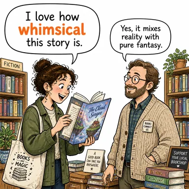 whimsical (kaprisli, garip, düşsel) karikatürü — diyalogla bağlam içinde öğren