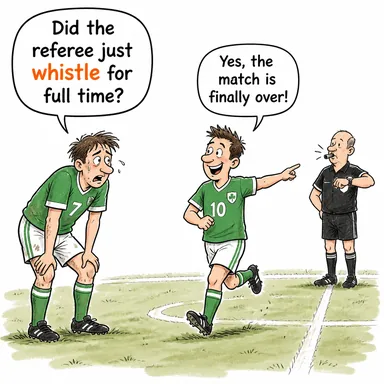 whistle (ıslık çalmak, düdük çalmak) karikatürü — diyalogla bağlam içinde öğren