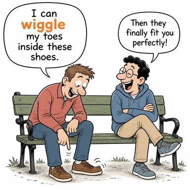 wiggle (kıpırdatmak, oynatmak, sıyrılmak) karikatürü — diyalogla bağlam içinde öğren
