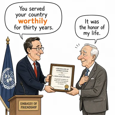 worthily (hak ederek, layıkıyla) karikatürü — diyalogla bağlam içinde öğren