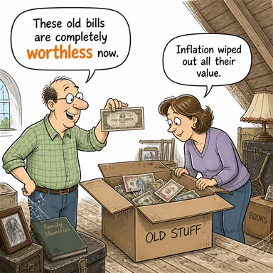 worthless (değersiz, işe yaramaz) karikatürü — diyalogla bağlam içinde öğren