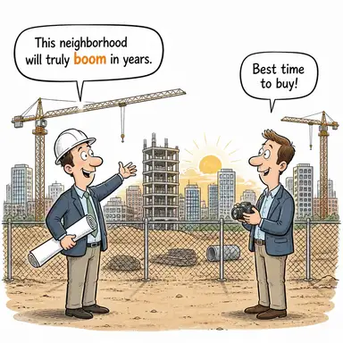 boom (gelişmek, patlama yapmak, gürlemek) karikatürü — diyalogla bağlam içinde öğren