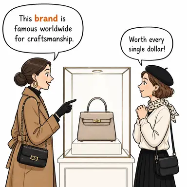 brand (marka; (hayvan) damgalamak) karikatürü — diyalogla bağlam içinde öğren