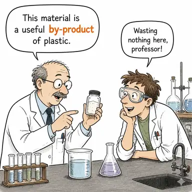 by-product (yan ürün) karikatürü — diyalogla bağlam içinde öğren