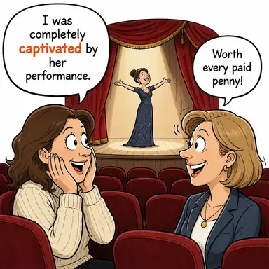 captivated (büyülenmiş, etkilenmiş) karikatürü — diyalogla bağlam içinde öğren