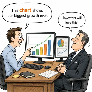 chart (çizelge, tablo, harita) karikatürü — diyalogla bağlam içinde öğren