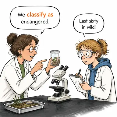 classify as (olarak sınıflandırmak, tasnif etmek) karikatürü — diyalogla bağlam içinde öğren