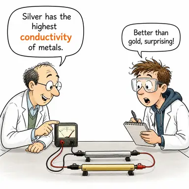 conductivity (iletkenlik) karikatürü — diyalogla bağlam içinde öğren