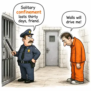 confinement (hapsedilme, kapatılma, (doğum) lohusalık) karikatürü — diyalogla bağlam içinde öğren