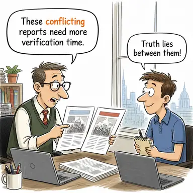 conflicting (çelişkili, çatışan) karikatürü — diyalogla bağlam içinde öğren