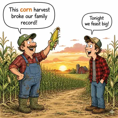 corn (mısır, nasır) karikatürü — diyalogla bağlam içinde öğren