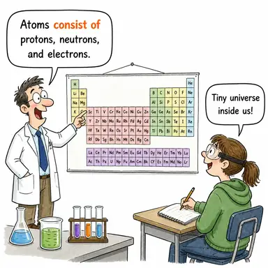 consist of (-den oluşmak, meydana gelmek) karikatürü — diyalogla bağlam içinde öğren