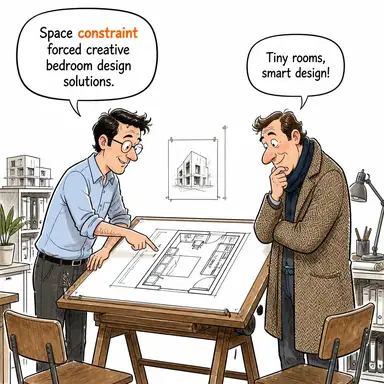 constraint (zorunluluk, baskı, kısıt) karikatürü — diyalogla bağlam içinde öğren